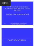 Inter-Process Communication and Synchronization of Processes, Threads and Tasks: Lesson-9: P and V SEMAPHORES