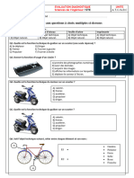 Evaluation Diagnostique - Sciences de Lingenieur - 1STE - ATC - ADC