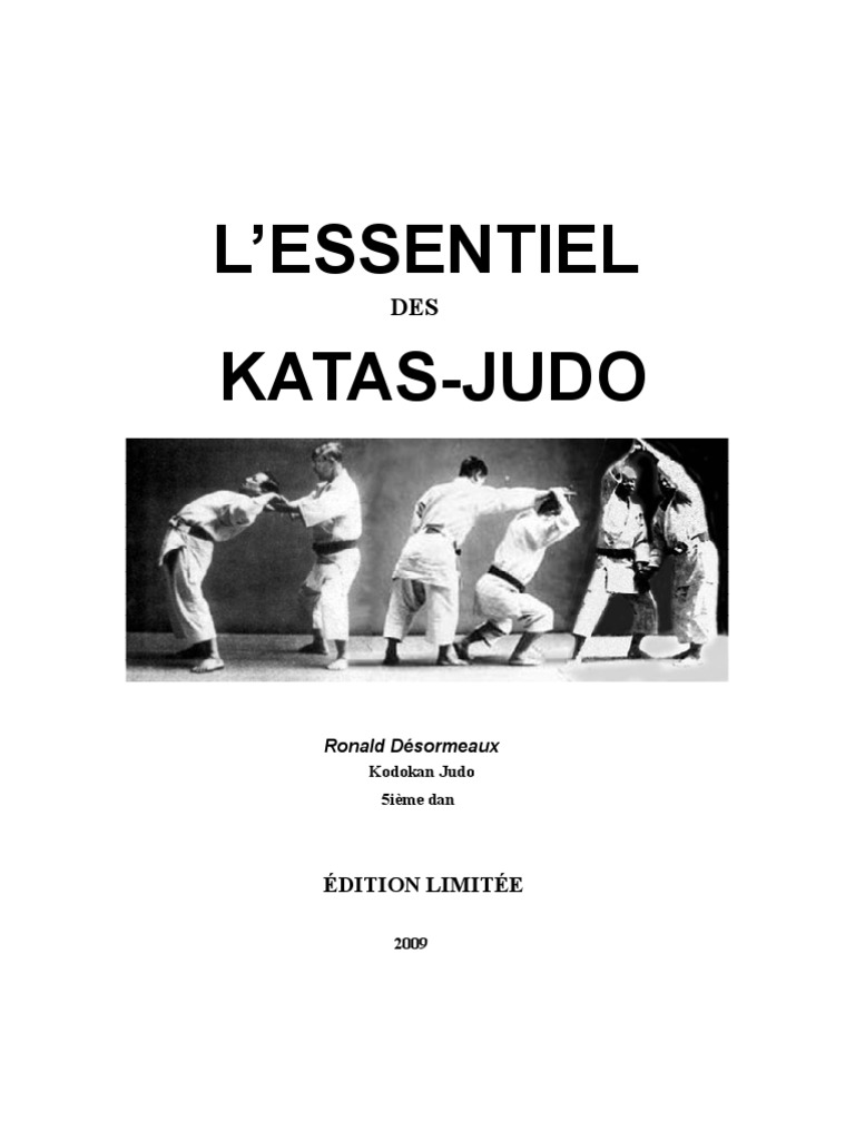 Le Grand Livre Des Techniques De Judo Pdf Gratuit L'Essentiel Des Katas Judo | PDF | Judo | Kata