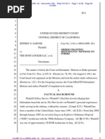 Download Sarver v the Hurt Locker Order by eriqgardner SN68670100 doc pdf