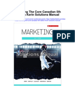 Marketing The Core Canadian 5th Edition Kerin Solutions Manual
