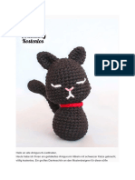 Schwarze Katze Haekeln PDF Amigurumi Anleitung Kostenlos