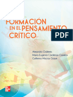 FORMACION EN EL PENSAMIENTO CRITICO Ordieres