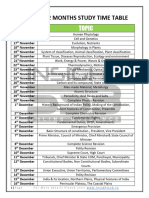 CDS 2 Months Study Time Table