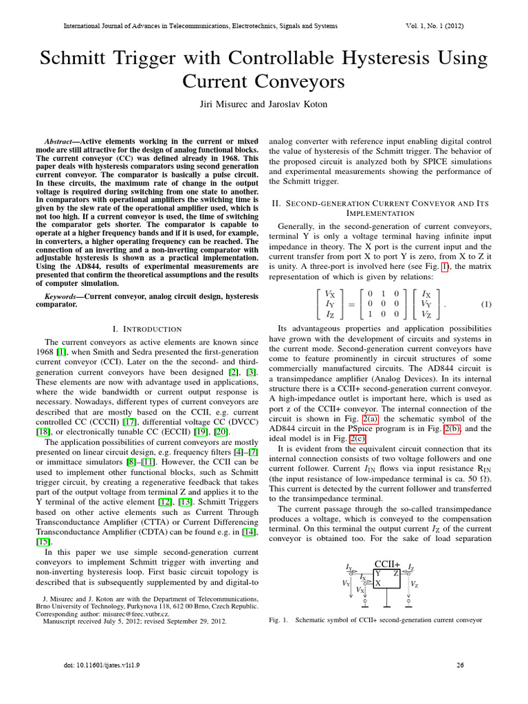 Schmitt 1 | PDF | Operational Amplifier | Amplifier