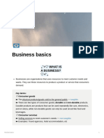 Business Basics - IB Business Management