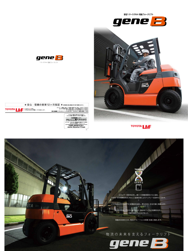 No.1233 トヨタ 1.75トン フォークリフト カタログ No.1233 トヨタ