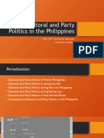 Electoral and Party Politics in The Philippines