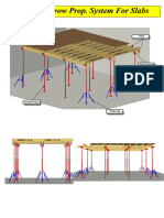 D-H 20 & Acrow Prop. System For Slabs: Plywood