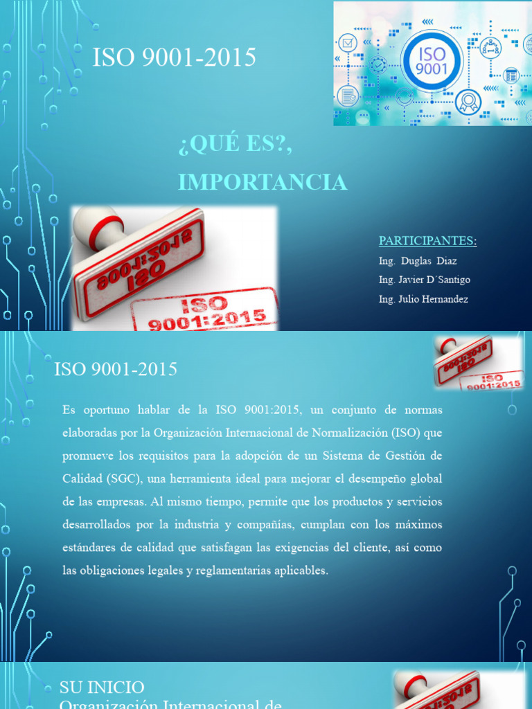 Importancia de ISO 9001:2015 en Calidad | PDF | Organización ...
