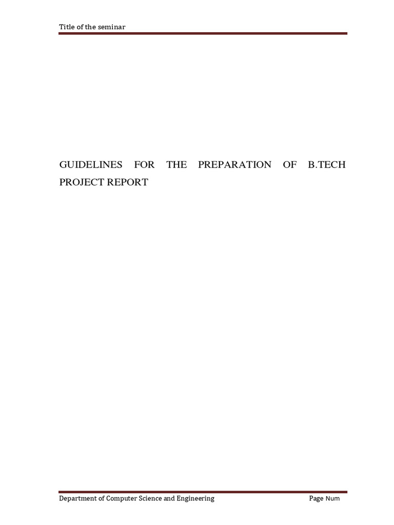 Guidelines For Report | PDF | Software | Computing