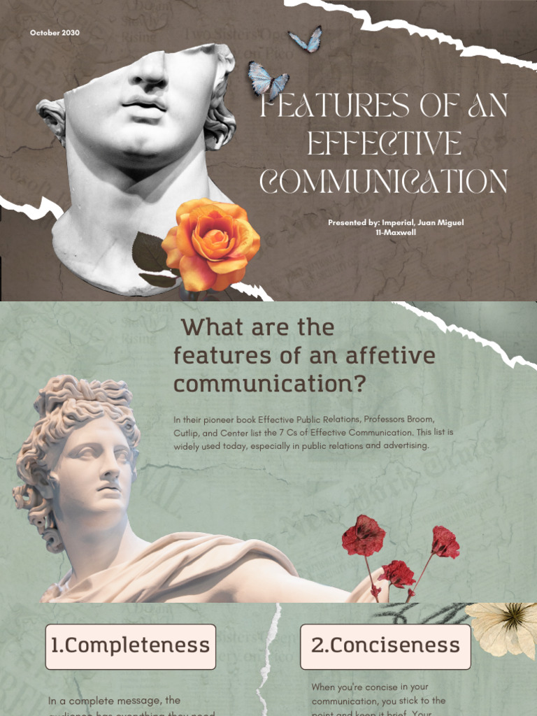 Describe Multiple Features Of Communication