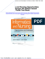 Informatics and Nursing Opportunities and Challenges 4th Edition Sewell Thede Test Bank