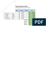Soal Spreadsheet Excel