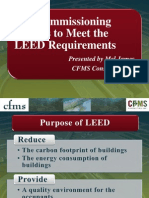Ashrae Cfms The Commissioning Process To Meet The Leed Requirements