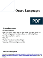 Unit 3 Query Languages