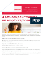 4 Astuces Pour Trouver Un Emploi Rapidement