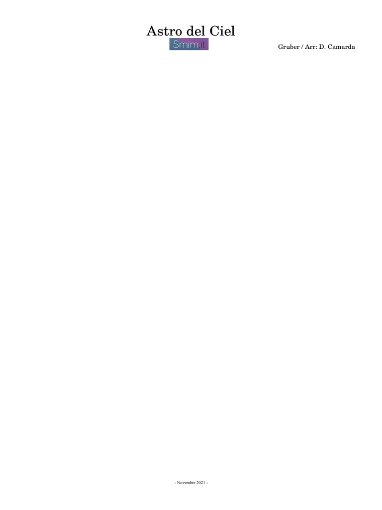 Partitura Di Silent Night Partitura e Parti | PDF | Rhythm And Meter