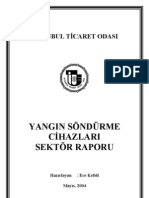 Yangın Söndürme Cihazları Sektör Raporu 2004