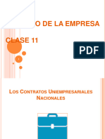 CLASE 11 - Los Contratos Uniempresariales Nacionales