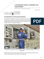 The Fundamentals of Protection Relay Co-Ordination and Timecurrent Grading Principles