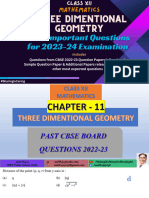 Class XII THREE DIMENTIONAL GEOMETRY Most Important Questions For 2023-24 Examination (Dr. Amit Bajaj)