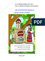 Proiect Inspectie Curenta 1 Gradul I Bente Maria Mirabela PDF