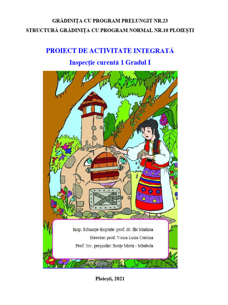 Proiect Inspectie Curenta 1 Gradul I Bente Maria Mirabela PDF | PDF