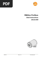 RM30xx Profibus: Brief Instructions