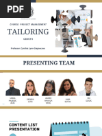 Tailoring Projects 2022 - GROUP 8