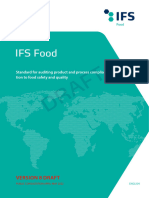 Version 8 Draft of IFS Food
