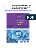 New Perspectives Microsoft Office 365 and Access 2016 Comprehensive 1st Edition Shellman Test Bank