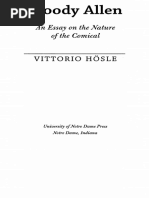 Woody Allen An Essay On The Nature of The Comical (Hosle, Vittorio)