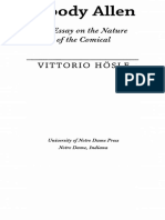 Woody Allen An Essay On The Nature of The Comical (Hosle, Vittorio)