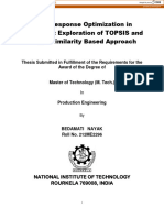 Multi-Response Optimization in Machining: Exploration of TOPSIS and Deng's Similarity Based Approach