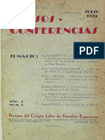 Cursos y Conferencias Año 1 01-07-1931