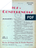 Cursos y Conferencias Año 1 02-08-1931