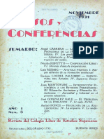 Cursos y Conferencias Año 1 05-11-1931