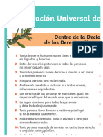 Cartel Declaracion Universal de Los Derechos Humanos