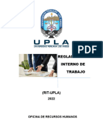 Reglamento Interno de Trabajo UPLA 2022 (1)