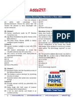 Formatted SBI PO Pre Memory Based Paper Mock 01 1. Nov.2023 English