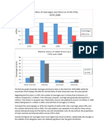 The First Bar Graph Illustrates Marriages and Divorces Rates in The USA From 1970