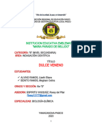 Proyecto de Dulce Veneno 2023-Etapa Distrital