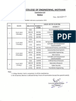 B.Tech 7th Sem Mid - Term Program.