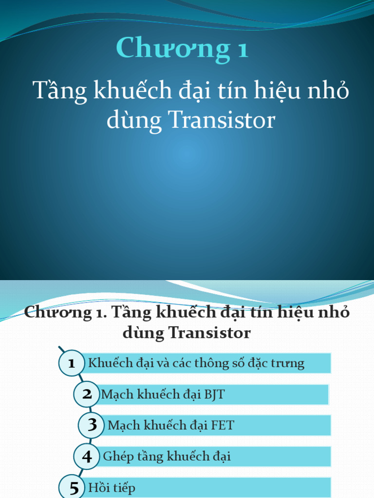 Chapter1 Small Signal Amplifier PDF