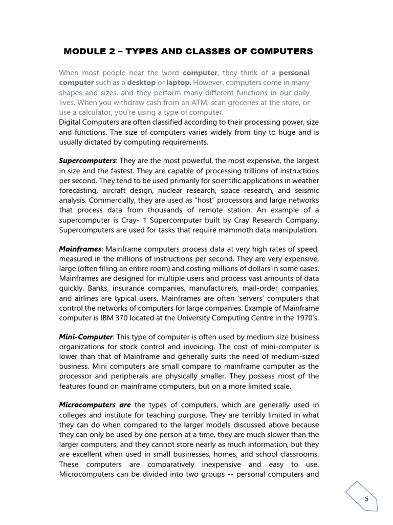 Module 2 | PDF | Input/Output | Laptop