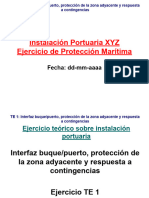 Instalación Portuaria Ejercicio de Protección Maritima