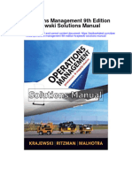 Operations Management 9th Edition Krajewski Solutions Manual