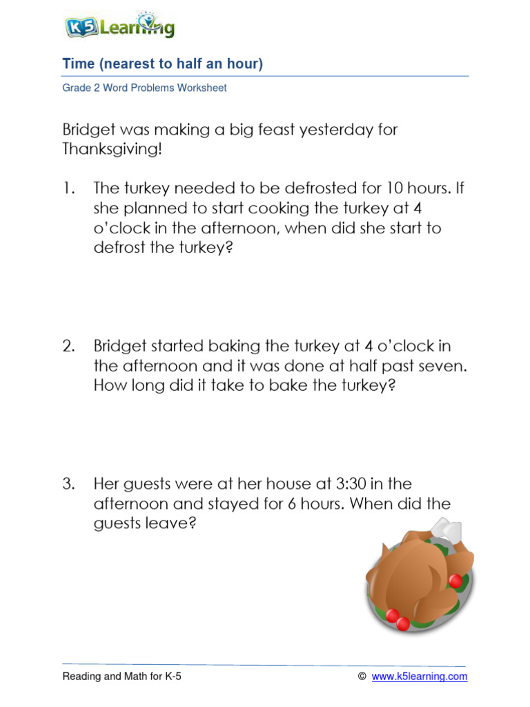 Grae 2 Time Word Problems C | PDF