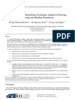 New 3D Adaptive Remeshing Techniques Applied To Piercing, Trimming and Binding Simulations